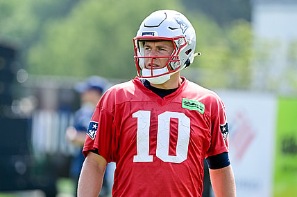 New England Patriots quarterback Mac Jones