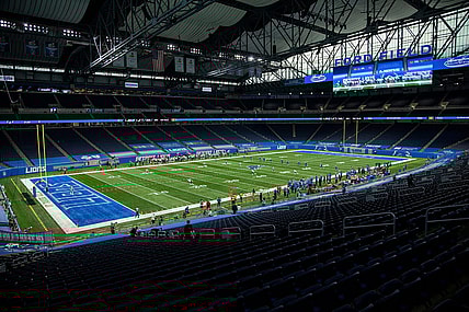 Detroit Lions kicks off season opener against the Chicago Bears at Ford Field in Detroit, Sunday, Sept. 13, 2020.

Img 09132020 Lions 1stha 1