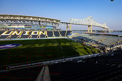 May 31, 2023; Philadelphia, Pennsylvania, USA; General view of Subaru Park before a game between the Philadelphia Union and Charlotte FC. Mandatory Credit: Bill Streicher-USA TODAY Sports