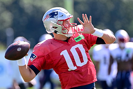 New England Patriots quarterback Mac Jones