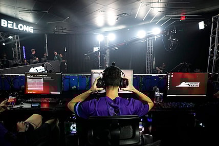 Dillon "Attach" Price of Minnesota R  KKR adjusts his headphones prior to the matchup against OpTic Texas during the Call of Duty League Pro-Am Classic esports tournament at Belong Gaming Arena in Columbus on May 6, 2022.

Call Of Duty Esports Tournament