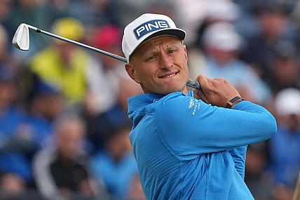 July 20, 2023; Hoylake, ENGLAND, GBR; Adrian Meronk plays his shot from the fourth tee during the first round of The Open Championship golf tournament at Royal Liverpool. Mandatory Credit: Kyle Terada-USA TODAY Sports