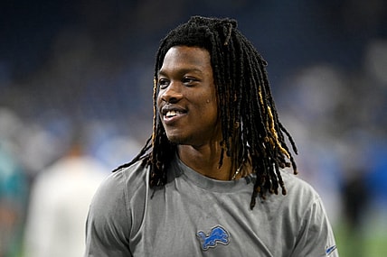 Aug 19, 2023; Detroit, Michigan, USA; Detroit Lions wide receiver Jameson Williams (9) walks off the field after their pre-season game against the Jacksonville Jaguars at Ford Field. Mandatory Credit: Lon Horwedel-USA TODAY Sports