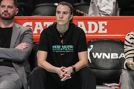 Oct 18, 2023; Brooklyn, New York, USA; New York Liberty guard Sabrina Ionescu (20) during pregame warmups prior to game four of the 2023 WNBA Finals at Barclays Center. Mandatory Credit: Wendell Cruz-USA TODAY Sports