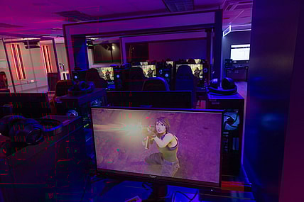 The Brookdale Esports Arena has a variety of machines with a variety of games for all interests. Brookdale Community College has built an esports arena where students and the community can practice video gaming. It's the latest step in joining a rapidly growing industry. As part of it, the college also has introduced its first varsity esports team featuring 19 players for three different games.