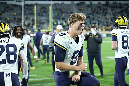Michigan Wolverines quarterback J.J. McCarthy