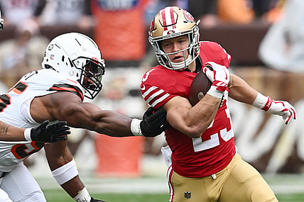San Francisco 49ers running back Christian McCaffrey