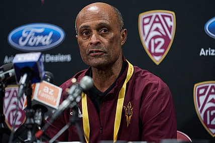 Mar 3, 2022; Tempe, Arizona, USA; Arizona State University athletic director Ray Anderson introduces ASU Women   s Basketball head coach Charli Turner Thorne at Desert Financial Arena.

Charli Turner Thorne Retirement