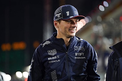 Nov 18, 2023; Las Vegas, Nevada, USA; Red Bull Racing Honda driver Max Verstappen of Netherlands (1) during the Formula 1 Heineken Silver Las Vegas Grand Prix at the Las Vegas Strip Circuit. Mandatory Credit: Lucas Peltier-USA TODAY Sports