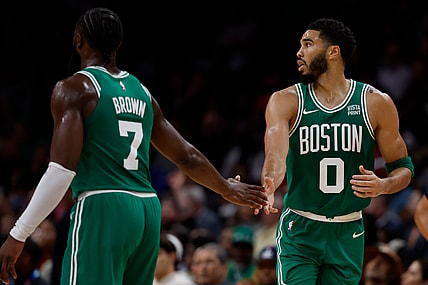 Boston Celtics' Jaylen Brown, Jayson Tatum