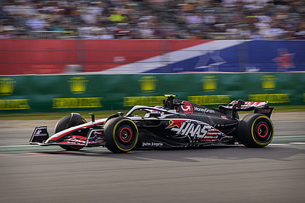 Oct 21, 2023; Austin, Texas, USA; Moneygram Haas F1 driver Nico Hulkenberg (27) of Team Germany drives during the Sprint Race of the 2023 United States Grand Prix at Circuit of the Americas. Mandatory Credit: Jerome Miron-USA TODAY Sports