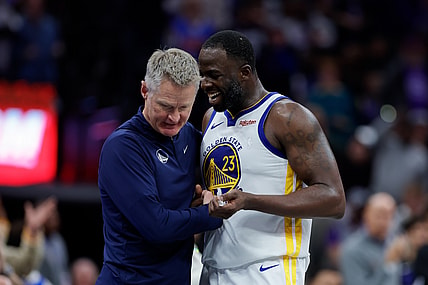 Golden State Warriors Steve Kerr and Draymond Green