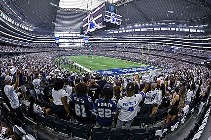 Sep 18, 2022; Arlington, Texas, USA; A general view of the fans and the stands and the stadium during the game between the Dallas Cowboys and the Cincinnati Bengals at AT&T Stadium. Mandatory Credit: Jerome Miron-USA TODAY Sports