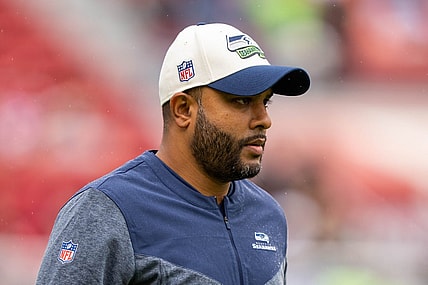 September 18, 2022; Santa Clara, California, USA; Seattle Seahawks associate head coach - defense Sean Desai before the game against the San Francisco 49ers at Levi's Stadium. Mandatory Credit: Kyle Terada-USA TODAY Sports