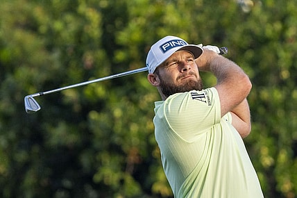 January 11, 2024; Honolulu, Hawaii, USA; Tyrrell Hatton hits his tee shot on the 11th hole during the first round of the Sony Open in Hawaii golf tournament at Waialae Country Club. Mandatory Credit: Kyle Terada-USA TODAY Sports