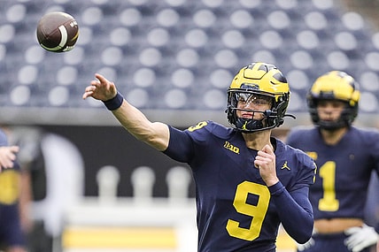 Michigan Wolverines quarterback J.J. McCarthy