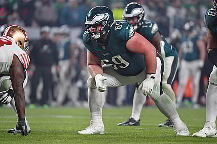 Philadelphia Eagles left guard Landon Dickerson