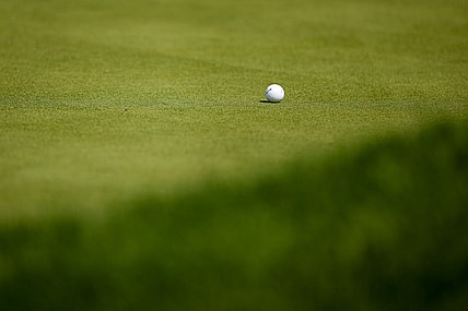 Jun 25, 2022; Bethesda, Maryland, USA; A general view as ball is seen on the 17th green during the third round of the KPMG Women's PGA Championship golf tournament at Congressional Country Club. Mandatory Credit: Scott Taetsch-USA TODAY Sports