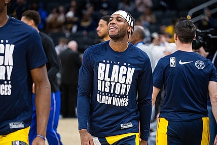 Feb 2, 2024; Indianapolis, Indiana, USA; Indiana Pacers guard Buddy Hield (7) in the first half against the Sacramento Kings at Gainbridge Fieldhouse. Mandatory Credit: Trevor Ruszkowski-USA TODAY Sports