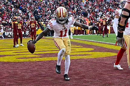 San Francisco 49ers wide receiver Brandon Aiyuk against the San Francisco 49ers