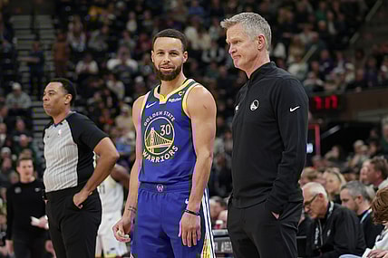 Golden State Warriors' Steve Kerr, Stephen Curry