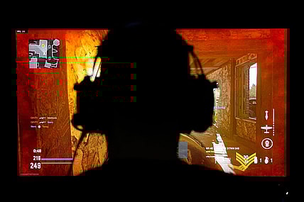 The Boston Breach team plays in the Call of Duty League Pro-Am Classic esports tournament at Belong Gaming Arena in Columbus on May 6, 2022.

Call Of Duty Esports Tournament