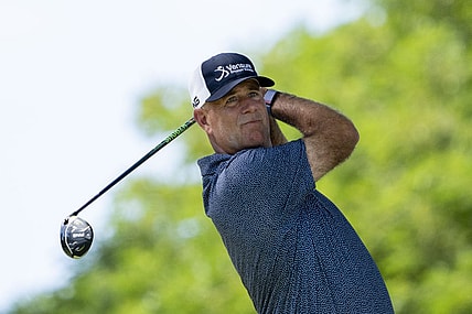 January 13, 2024; Honolulu, Hawaii, USA; Stewart Cink hits his tee shot on the second hole during the third round of the Sony Open in Hawaii golf tournament at Waialae Country Club. Mandatory Credit: Kyle Terada-USA TODAY Sports