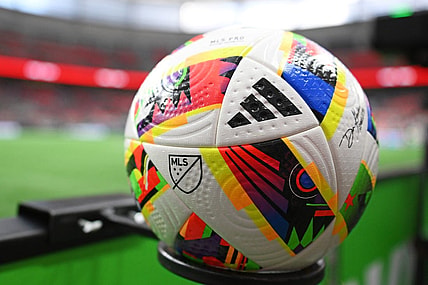 Mar 2, 2024; Vancouver, British Columbia, CAN; A general view of the game ball before the game between Vancouver Whitecaps FC and against Charlotte FC at BC Place. Mandatory Credit: Anne-Marie Sorvin-USA TODAY Sports