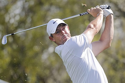 Mar 7, 2024; Orlando, Florida, USA; Rory McIlroy plays his shot from the seventh tee during the first round of the Arnold Palmer Invitational golf tournament. Mandatory Credit: Reinhold Matay-USA TODAY Sports