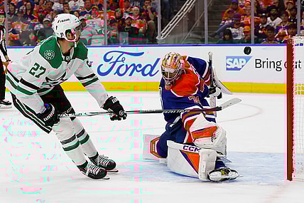 NHL: Stanley Cup Playoffs-Dallas Stars at Edmonton Oilers