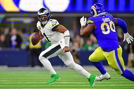 Jalen Hurts, Philadelphia Eagles, Los Angeles Rams