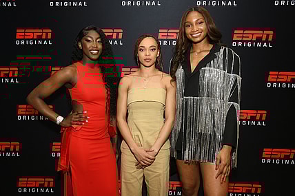 Full Court Press Premiere, Flau'Jae Johnson, Hannah Hidalgo, Kiki Iriafen