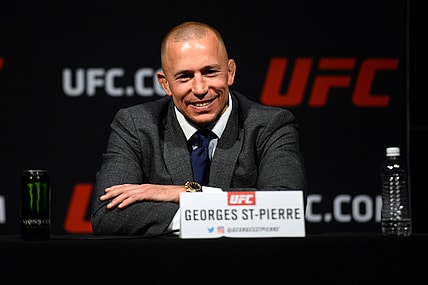 MMA: UFC 209-Weigh Ins, Georges St-Pierre