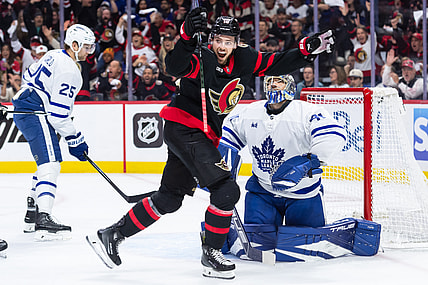 NHL: Stanley Cup Playoffs-Toronto Maple Leafs at Ottawa Senators