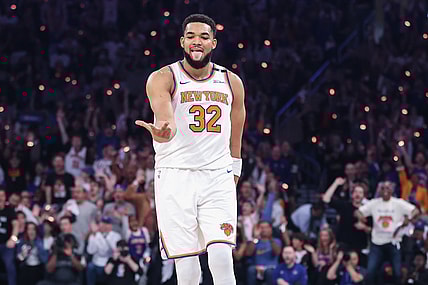 NBA: Playoffs-Boston Celtics at New York Knicks, Karl-Anthony Towns