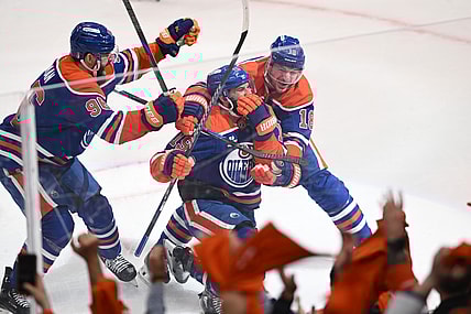 NHL: Stanley Cup Playoffs-Vegas Golden Knights at Edmonton Oilers