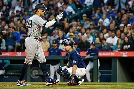 Aaron Judge and Cal Raleigh