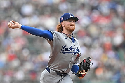 Los Angeles Dodgers pitcher Dustin May