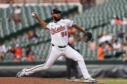 Baltimore Orioles pitcher Seranthony Dominguez