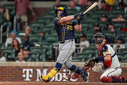 Milwaukee Brewers first baseman Andrew Vaughn