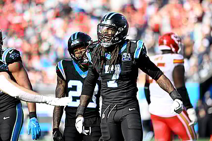Carolina Panthers defensive end Jadeveon Clowney