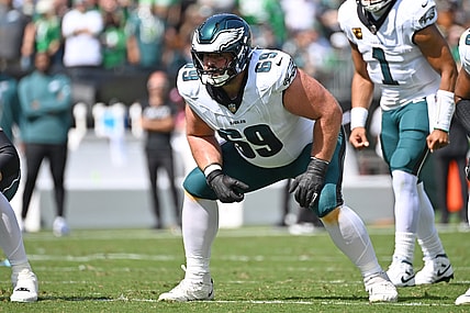 Philadelphia Eagles left guard Landon Dickerson