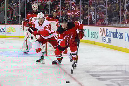 NHL: Detroit Red Wings at New Jersey Devils