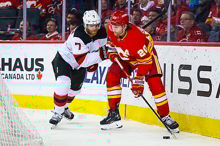 NHL: New Jersey Devils at Calgary Flames