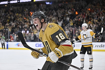 Golden Knights forward Dorofeyev scores a goal 1/20/24 against the Pittsburgh Penguins (Photo/Screenshot- Vegas Golden Knights via Twitter)
