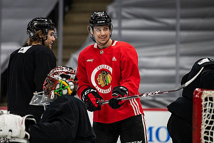 Dylan Strome NHL Trade Rumors Chicago Blackhawks (Photo- Chicago Blackhawks via Twitter)