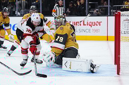 New Jersey Devils forward Connor Brown scores a second-period goal against the Vegas Golden Knights 12/17/2025 (Photo/Screenshot- New Jersey Devils via Twitter)