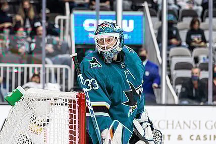 Adin Hill Vegas Golden Knights San Jose Sharks trade (Photo- San Jose Sharks via Twitter)