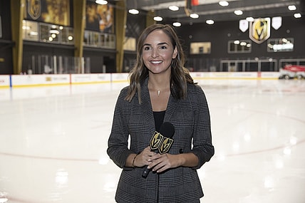 Ashali Vise Vegas Golden Knights ringside reporter
