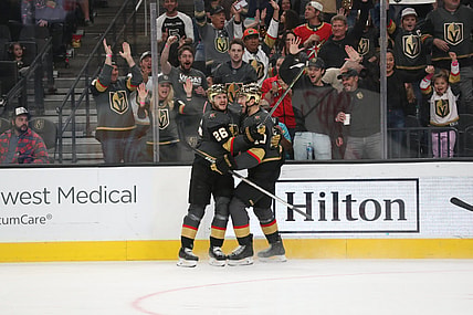 Mattias Janmark and Nicolas Roy Vegas Golden Knights (Photo- Vegas Golden Knights via Twitter)